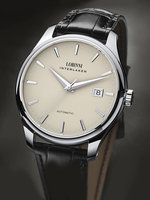 Montre pour homme Robinney authentique, ultra-fine, automatique, mécanique, résistante à l'eau, boîtier en métal, cristal saphir, bracelet en cuir, aiguilles