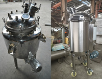 Cuve de mélange en acier inoxydable avec composants de chauffage pour liquides (parfum, miel, jus), moteur, engrenages et revêtement pour le traitement de produits chimiques