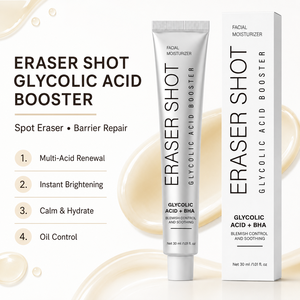 Eraser Shot con Ácido Glicólico + BHA, Potenciador Facial para Corrección de Manchas Oscuras, Iluminador, con Niacinamida, Vegano, Cuidado de la Barrera Cutánea, 30 ml - Product Image 2