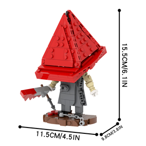 Pirámide de la cabeza de la enfermera juego de terror película personaje Bogeyman montar modelo acción DIY bloques de construcción niños juguetes de regalo - Product Image 5