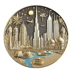 Großhandel Custom Metal Nahost Arabisch Saudi-Arabien Dubai Souvenir Teller