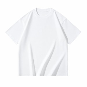 Custom 260G Heavyweight 100% Cotton T Shirt OEM ODM Oversized Unisex Crew Neck Blank Short Sleeve <b>Tee</b> with Logo - Product Image 3
