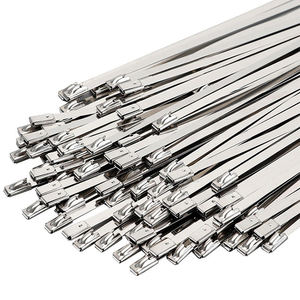 روابط كابلات من الفولاذ المقاوم للصدأ، روابط معدنية ذاتية القفل، متينة ومقاومة للعوامل الجوية ودرجات الحرارة العالية، درجة صناعية 304 316 - Product Image 4