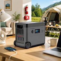 Générateur solaire portable d'extérieur pour la maison, 2500W, avec panneau solaire 420W, batterie LiFePO4, vente en gros d'usine, stock Allemagne