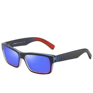 Dubery Sport Gepolariseerde Zonnebril Mans True Film Zonnebril Vierkante Outdoor Ultra Light Driving Shades D189