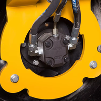 Compacteur vibrant BOPU Mini à double tambour pour asphalte, 18 kW, système entièrement hydraulique, pour la construction routière