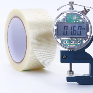 Ruban adhésif droit en fibre de verre renforcé, imperméable, de qualité supérieure, à usage industriel, pour emballage et cerclage. - Product Image 3