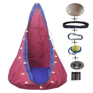 Vente d'usine : Siège suspendu pour enfants, balançoire en forme de capsule, bleu et vert, <span class=keywords><strong>hamac</strong></span> gonflable, kit de suspension pour cour, chambre à coucher, polyvalent - Product Image 4