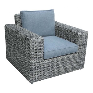 Conjunto de sofá de mimbre redondo para jardín, Patio al aire libre, <span class=keywords><strong>Adelaide</strong></span>, 7 Uds. - Product Image 2