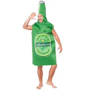 Hot Sale Adult Halloween Cosplay Costume Beer Bottle Costume Funny Carnival Party funny Mascot Costume