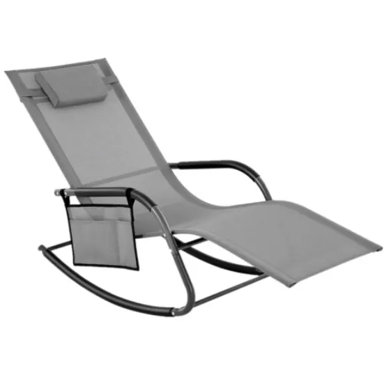 גן פטיו אפס הכבידה שמש להירגע ברזל נדנדה כסא הטוב ביותר למכור חיצוני חיצוני ריהוט אלומיניום מיטת שיזוף אביב כיסא