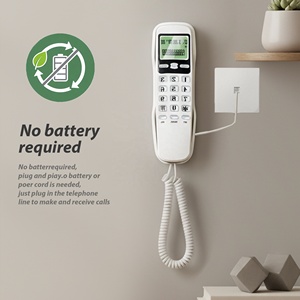 Téléphone filaire mural pour bureau et hôtel, ensemble téléphonique filaire compact pour la maison, vente en gros - Product Image 3