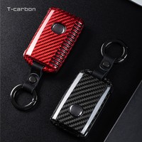 Étui pour clé de voiture en fibre de carbone T-carbon pour Mazda 3 2020/CX-30 2019, accessoires automobiles, résistant aux rayures, anti-usure