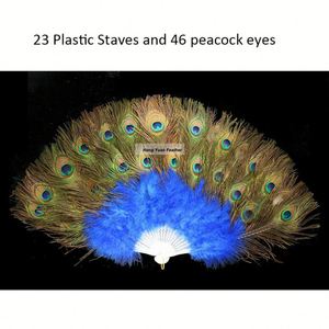<span class=keywords><strong>Abanico</strong></span> de <span class=keywords><strong>Mano</strong></span> con Plumas de Pavo Real al por Mayor para Mujer, Disfraz, Fiesta de Té, Suministros para Fiestas, Baile, Decoración de Bodas, Accesorio Nupcial - Product Image 2