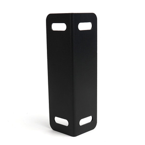 Soporte de esquina metálico en forma de L 5x5x13 negro, conector de herrajes duradero para muebles, para soporte de estructura de cama - Product Image 2