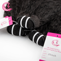 CLJhair-Lot de 3 mèches permanentes vierges noires péruviennes de 22 pouces, Yaki lisses, 100% cheveux humains avec frontal, grand stock