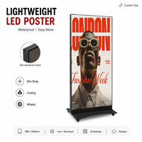 Écran d'affichage LED couleur plein format vertical extérieur personnalisable P2.5 P3 P4, étanche IP65, affiche numérique W960xH1920mm 5000nits