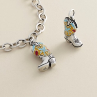 Pendentif en émail tendance en argent sterling S925, bracelet et collier DIY, accessoires de différents designs, vente en gros, série James Avery
