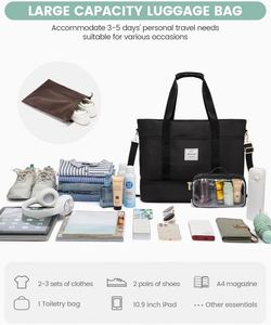 <b>Free</b> Sample Wholesale casual Travel Tote Bag Extra Large Carryall Shoulder Bag for Women With Compartment for <b>Phone</b> - Product Image 2