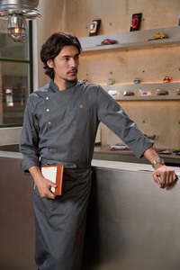 Veste <span class=keywords><strong>de</strong></span> <span class=keywords><strong>chef</strong></span> pour hommes, uniforme <span class=keywords><strong>de</strong></span> restaurant, hôtel, cuisine professionnelle, vêtements <span class=keywords><strong>de</strong></span> travail pour le personnel <span class=keywords><strong>de</strong></span> l'hôtellerie - Product Image 6