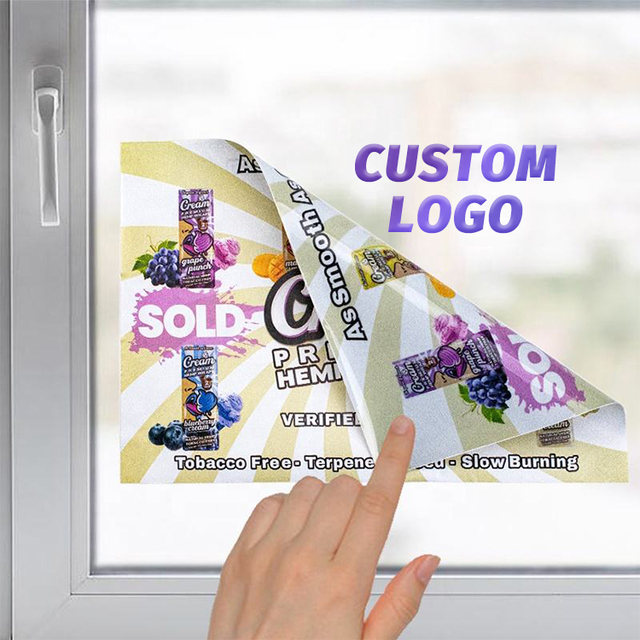 UV Custom Printing UV-resistant Double Side Window Clings Removable Window Decal