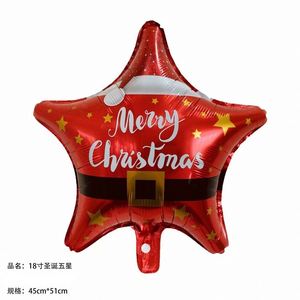 2024 New Design 18Inch Round Star Shape Merry Foil <b>Balloons</b> for Christmas Party <b>Decoration</b> Festival <b>Decor</b> - Product Image 2