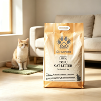 Litière pour chat en tofu de qualité supérieure, contrôle des odeurs, sans poussière, agglomération rapide, absorbante, biodégradable, en fibres de soja, sable pour animaux de compagnie, fabricant