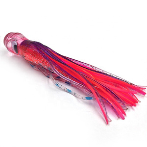 Venta al por mayor 6.5in 55g cabeza de resina luminoso suave resplandor pesca calamar señuelo - Product Image 5
