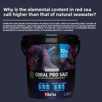 Sal Marina en Polvo de Alta Calidad para Acuarios, con Alto Contenido de Calcio, Coral SPS, Hueso Duro, Mar Rojo, Suplemento Especial para Agua de Mar