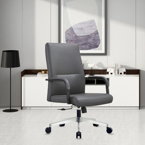 Silla De Oficina Waiting Chairs for Staff Office Furniture Chair Executive <b>Desk</b> Leather Fixed Armrest Meeting Room Office Chair - Product Image 6