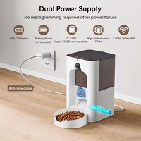 Elecpet 2025 Distributeur Automatique de Nourriture 4L Bol Rotatif Chronométré Quantitatif Smart Feeder Pet HD Caméra Timing Alimentation Quantitative