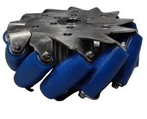 Mecanum-ruedas de acero inoxidable de alta resistencia, S-S, 12 pulgadas, 800kg