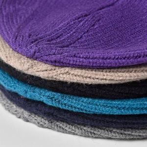 Bonnet en tricot jacquard côtelé personnalisé avec logo, chaud, pour sports d'hiver, pour hommes et enfants, bonnet de ski promotionnel pour l'extérieur - Product Image 4