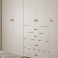 Poignées de meuble en laiton H59, poignées de tiroir en T minimalistes de style français, quincaillerie de mobilier en gros, usine certifiée ISO SGS, personnalisable, MOQ 50