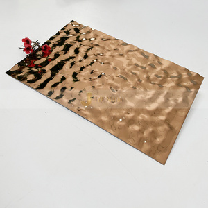 แผ่นสแตนเลสสตีลสำหรับตกแต่งเพดานทำจากโลหะ304ลายนูนระลอกสีฟ้า EX168 - Product Image 5