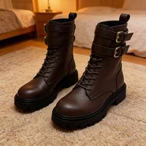 <span class=keywords><strong>Botas</strong></span> de Cuero Genuino 100% Resistentes para Mujer, Personalización Profesional - Product Image 2