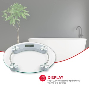 Báscula Digital Inteligente de Vidrio LCD para Baño con Capacidad de 180 kg, Personalizable OEM/ODM, 1 Año de Garantía - Product Image 2