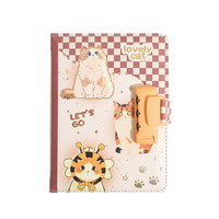 Carnet de notes créatif pour animaux de compagnie, protégé par mot de passe, relié par fil, avec pages colorées, idéal comme cadeau pour l'école primaire