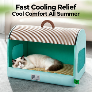 Cat's <b>nest</b> Summer semi-enclosed Cat's <b>nest</b> Large space Pet's <b>nest</b> Four seasons Universal dog <b>bed</b> Deep sleep Pet cooler - Product Image 3