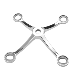 Hyqy nhà sản xuất giá tùy chỉnh kích thước SS316 thép không gỉ <span class=keywords><strong>Spider</strong></span> phù hợp 2/3/4 Arms cho Glass mặt tiền bức tường rèm - Product Image 2