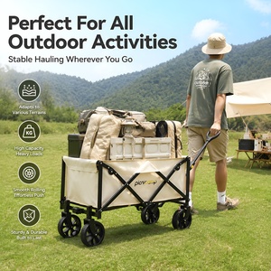 Carrito de Camping Plegable de 300L de Carga Pesada con Ruedas Todoterreno para Exteriores, Directo de Fábrica - Product Image 2