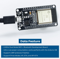 Module sans fil ESP32 30Pin 38pin Carte de développement ESP-WROOM-32 WiFi + BT Dual Core CP2102 CH9102X Driver MICRO Interface TYPE-C