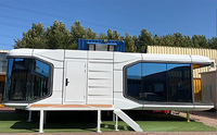 2024 tendance préfabriqué petite cabine de maison mobile moderne éco navire mini dirigeable pod hôtel espace capsule maison