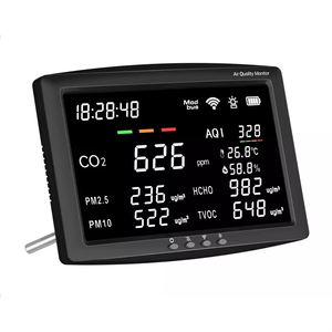 Détecteur de <span class=keywords><strong>CO2</strong></span> et de PM2.5/TVOC mural avec écran LED WiFi RS485/Modbus et technologie NDIR pour la surveillance de la qualité de l'air intérieur - Product Image 5