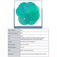 Disque de ponçage rond durable Zircone Crochet et boucle Outil de disque de ponçage abrasif en mousse de papier de sable rond pour le polissage