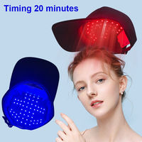 Casque de baseball rechargeable 660nm 850nm anti-chute de cheveux, chapeau sans fil pour soins du cuir chevelu, casquette de thérapie LED, masseur de tête, croissance des cheveux, voiture, camping-car
