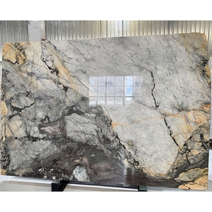 Dalles de quartzite exotique Cristallo Victoria Gold de luxe à <span class=keywords><strong>prix</strong></span> avantageux pour les murs décoratifs, les tables et les plans de toilette des grands hôtels - Product Image 1