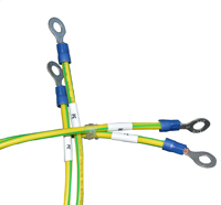 Cable de Tierra con Terminal de Anillo de 2.5mm², Amarillo-Verde, PE, 450V 750V, Cobre Flexible, Certificación CCC, Longitud Personalizada OEM