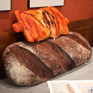 Juguetes de peluche de pan de simulación grande y largo, trigo entero, grano grueso, pan de sésamo, salchicha, almohada, muñeca baguette, cojín para sofá - Product Image 4