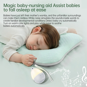 Mini máquina de sonido blanca portátil Relajación natural y ayuda para dormir para bebés Canciones relajantes Uso doméstico - Product Image 5